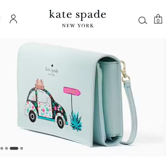 Kate Spade Rare Out of office VW Beetle Winni Crossbody Retail $489 LIKE NEW - Picture 2 of 16